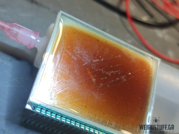 Επισκευή καμένης οθόνης LCD από κοντέρ μηχανής Sym Joyride 200 2007