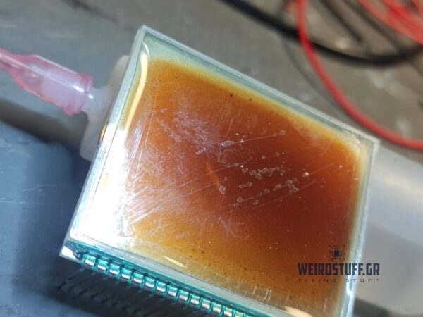 Επισκευή καμένης οθόνης LCD από κοντέρ μηχανής Sym Joyride 200 2007
